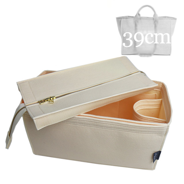 (3-6/ CHA-2.55-L1D) Bag Organizer for CHA 2.55 Flap Bag Large (31.5cm) :  Double Layer (2 x 2mm Felt)