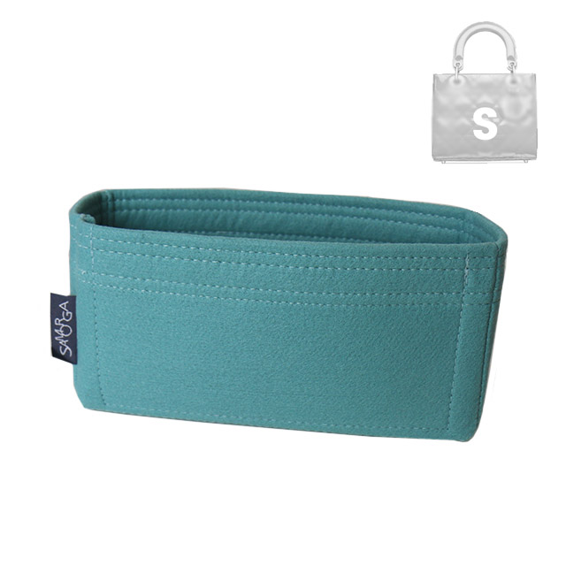 For [Medium Lady D-LITE Bag] (Slim with Zipper) Felt Organizer Purse Insert  Bag Organizer Shaper, Liner Protector - JennyKrafts