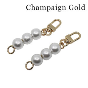 2 Pieces Imitation Pearl Chain Strap Extender Pearl Bag Chain Strap  Extender Pearl Purse Chain Strap Extenders Replacement for Handbag Shoulder  Bag