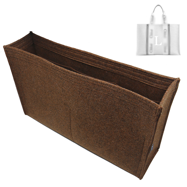 (ON SALE / CHL-Woody-Felt-M-U / 1.2mm Bamboo) Bag Organizer for Medium  Woody Felt Tote Bag (NOT Suitable for Canvas Version Bag)