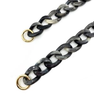 Type-D) Acrylic Chain Handle Strap : Color Option - SAMORGA