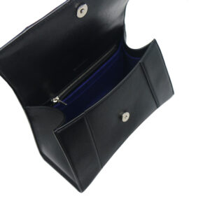 Hourglass Small Leather Top-Handle Bag
