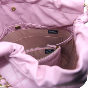 (3-19/ CHA-22-M-R) Bag Organizer for CHA 22 Medium Handbag : Raw-Edge - A  Set of 2