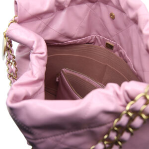 (3-19/ CHA-22-M-R) Bag Organizer for CHA 22 Medium Handbag : Raw-Edge - A  Set of 2