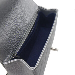 Alma Flap Bag Smooth Finish Medium - Silver