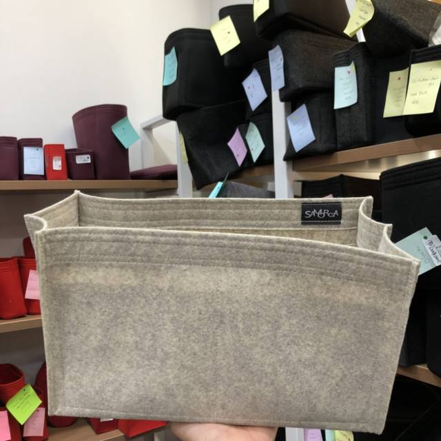 Bags Not Included - Felt Inserts | Organizers 2 in 1 Set for Neverfull mm + Pochette (Removable Zipped pouch) - Ships Fast from US