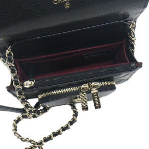 Chanel Business Affinity Top Handle Vanity Case with Chain Quilted