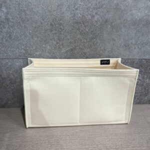 (ON SALE / 11-8/ Bur-Freya-M-U / 2mm Cream) Bag Organizer for Medium Two  Tone Canvas Leather Freya Tote