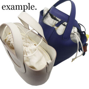 Natural Cotton Herringbone Canvas Handbag Organizers,Bag Shaper Insert Fit  H Pic