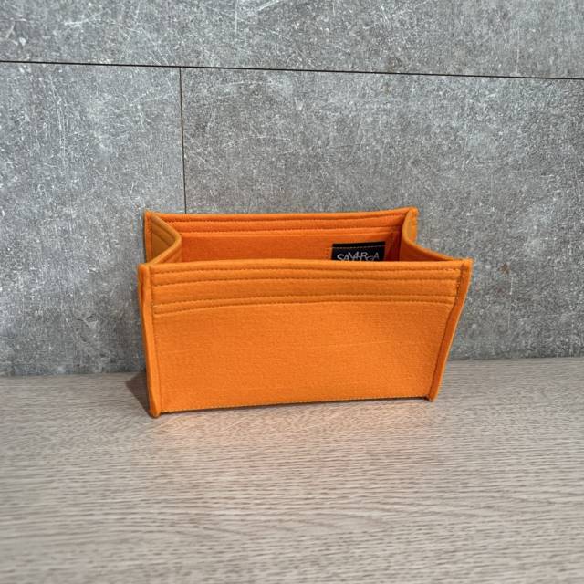(ON SALE / 7-75/ D-Caro-7-U / 2mm Bright Orange) Bag Organizer for D Caro  Zipped Pouch